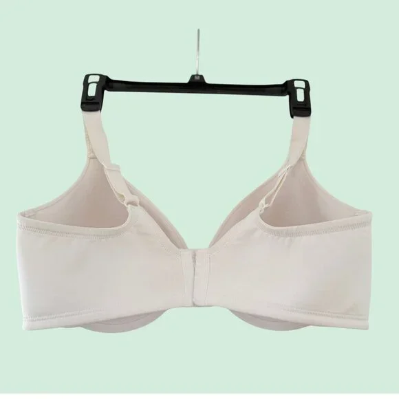 Vanity Fair 38D Stiff Padded Beauty Back Smoothing Minimizer Bra White - Picture 3 of 6